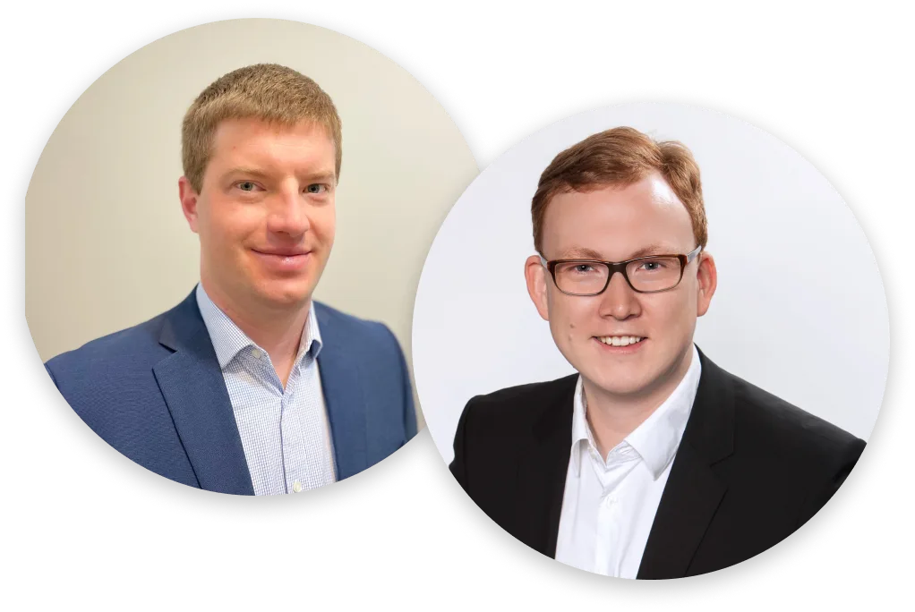 Temmo Kinoshita and Joshua Klopfenstein, founders of Lindenwood Marketing